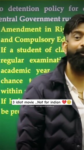 3 idiot movie not for indian so sad 💔 #3idiot #rajveersir #springboard #motivation #fun #goodvibes