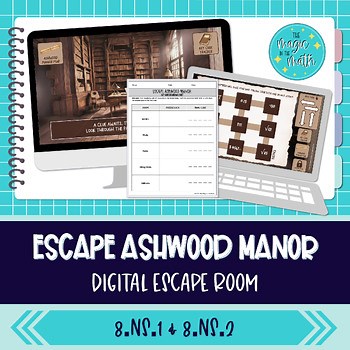 8th Grade Math Digital Escape Room | Rational & Irrational | 8NS