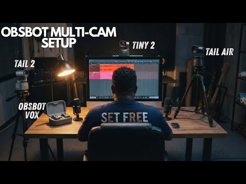 Best Multicam Live Streaming Setup for Music Producers (OBSBOT Cameras)