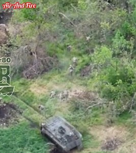 After their infiltration, they were detected by aerial reconnaissance بعد تسللهم تم اكتشافهم من خلال الاستطلاع الجوي #russia #ukraine #reelschallenge | Air And Fire