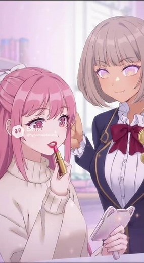 Hypnotized her to apply lipstick