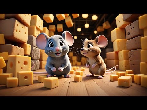 Three Little Mice Tiptoe Through Cheese | Fun Mouse Song for Kids | Learn with Mice and Cheese