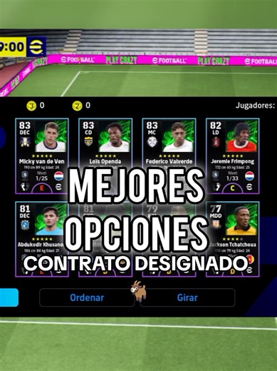 Contratos designados 6 de noviembre 2025 mejores opciones. #fyp #paratiiiiiiiiiiiiiiiiiiiiiiiiiiiiiii #viral #efootballmobile #efootball26