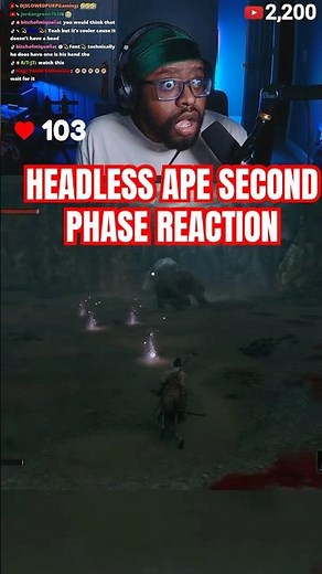 I thought I won but NOPE... Headless Ape Second Phase Reaction - Sekiro Shadows Die Twice