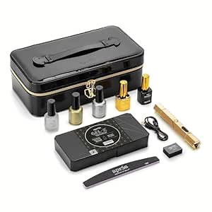 Apres Gel-X Nail Professional Starter Kit, 14 Sizes 00-9 w/ Half Sizes Included, Soft Gel Nail Tips Extension Kit, 2025 Edition (Sculpted Stiletto Medium)