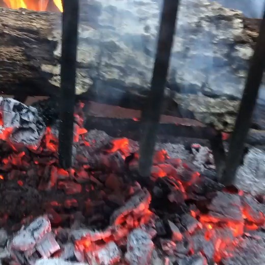 2 hours in on my live-fire brisket cook! So far so good | Ballistic BBQ
