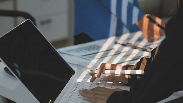 young businessman working on computer in office Stock Video Footage - Alamy