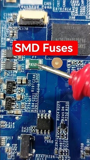 Failed or open fuses can cause a failed laptop motherboard - SMD Fuse #motherboardrepair #shorts