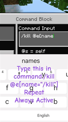 How to make a nametag kill command in Minecraft