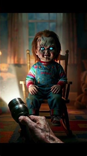 CHUCKY DOLL COMES ALIVE #chucky #horror #aivideo