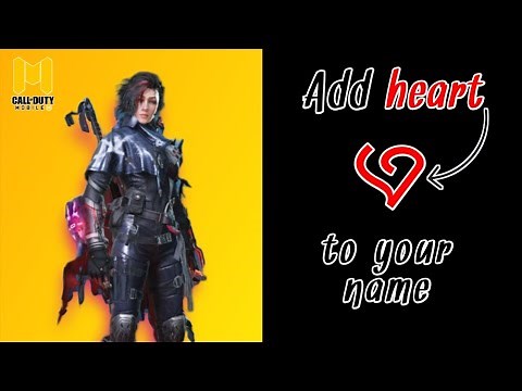 How to use Heart For Name | CODM