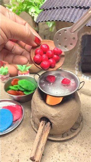 Miniature mini pink Rasgulla 😍🥰#viral #viralvideo #shortvideo #minikitchen #dolls