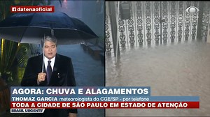 O temporal quase levou meu guarda-chuva ao vivo, velho! | Datena