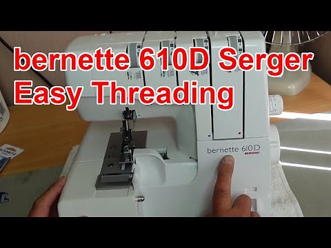 Threading the Bernette 610D Serger / Overlocker - Full Tutorial