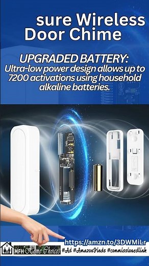 SATISURE Wireless Door Chime #amazonhomefinds