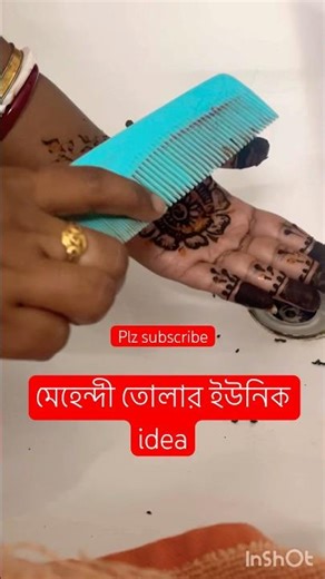 Unique idea for applying mehndi #diycrafts #shortvideo #diy