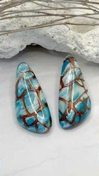 Ice Mokume Gane with Chopped Translucent Polymer Clay - Winter Stud Earrings