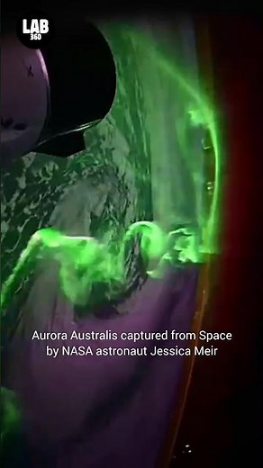 WATCH! Aurora Australis From Space 😍🌌 #trending #shorts #nasa