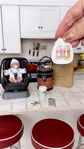 Tiny Diaper Cream & Bottles: Miniature Nursery Haul 🍼✨ #miniature #dollcollector
