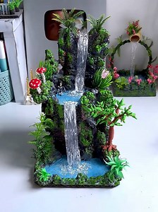 DIY Waterfall Craft: Easy Handmade Mini Waterfall Tutorial