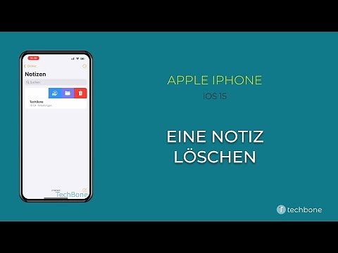 Eine Notiz löschen - Apple iPhone [iOS 15]