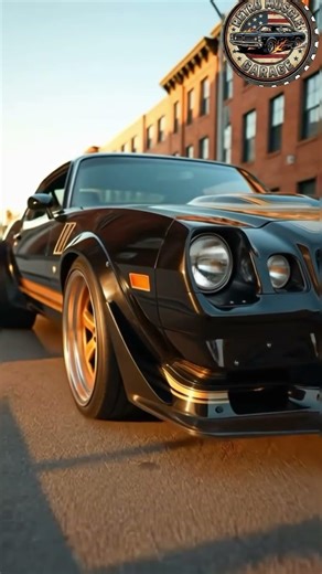 Black & Gold Beast: Classic Camaro Demands Attention! 🖤🔥
