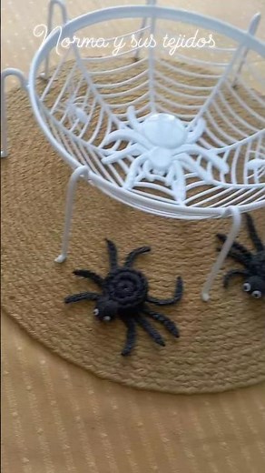 Crochet spiders #crochet