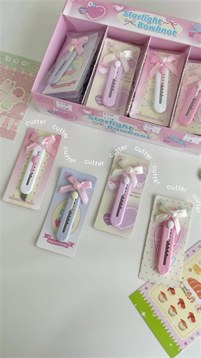 Just in 💫 cute mini cutter - perfect for cute stationery lover and everyday use 🌸 #stationery #phnompenhcity #fyppppppppppppppppppppppp #funcstationery #minicutter