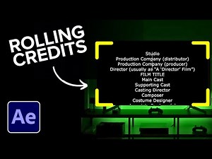 How to Make Rolling Credits in After Effects