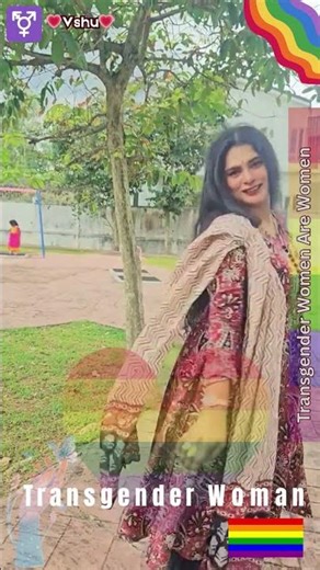 Vshu – Beautiful Male to Female Trans Woman 👑🏳️‍⚧️ #shorts #transgender #viral