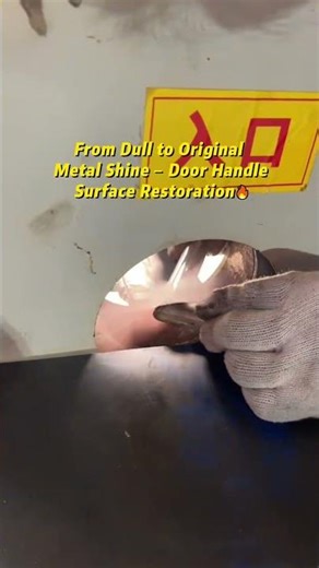 From Dull to Original Metal Shine – Door Handle Surface Restoration🔥#metalpolishing #doorhardware