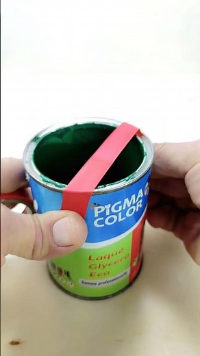 Remember this trick and your paint jar will always be clean. #diy #shorts