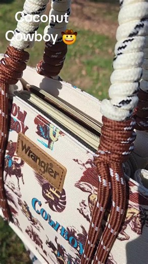 Coconut Cowboy 🤠 Wrangler Medium Braided Handled Concealed Carry Crossbody!!! @Rustic Charm Bootic #pursetok