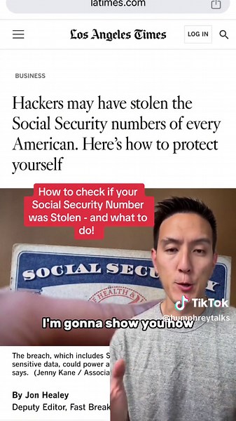 How to check if your Social Security Number was stolen - and what to do in case it was! This free tool is called NPD.Pentester.com. Make sure you take the time to protect yourself!