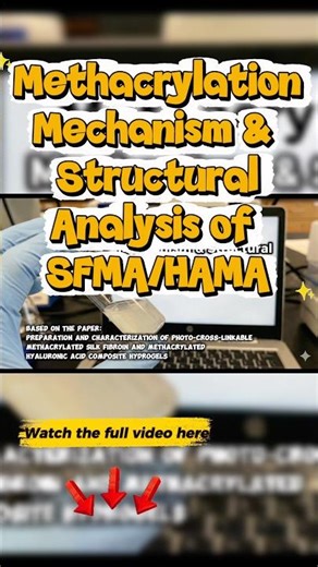 Methacrylation Mechanism & Structural Analysis of SFMA/HAMA
