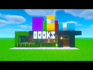 Minecraft Tutorial: How To Make A Book Store "2022 City Build"