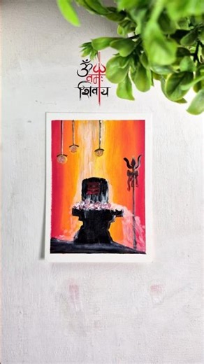 Lord Shiva Painting 🖼 | Oil Pastel Drawing | #art #artwork #drawing