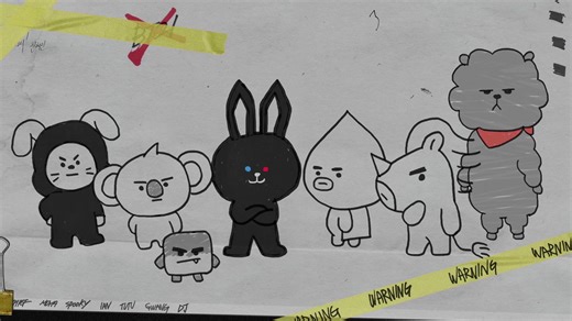 BTS 防弹 BT21 动画合集中字