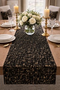 Custom Table Runner for Wedding, Holiday, Farmhouse. Black Table Linens, Rustic, Modern Housewarming Gift. - Etsy