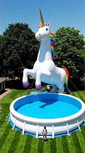 A MAGICAL SUMMER WITH THIS GIANT UNICORN! 🦄💦