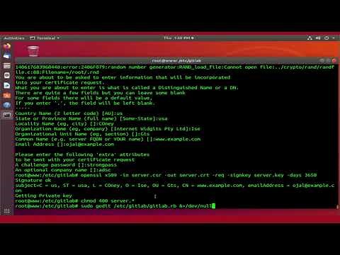 How To Run GitLab with Self-Signed SSL Certificate On Ubuntu 18