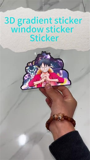 3D gradient sticker window sticker Sticker
