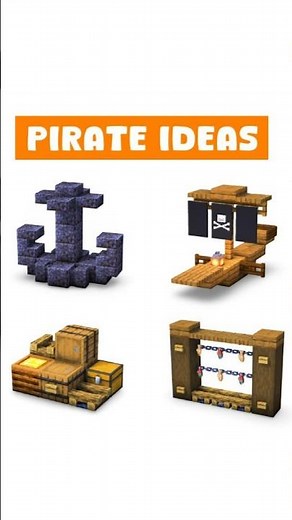 Minecraft Pirate Build Ideas 🏴‍☠️
