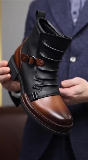 Klassisch & Stark: Herren-Stiefeletten aus echtem Leder