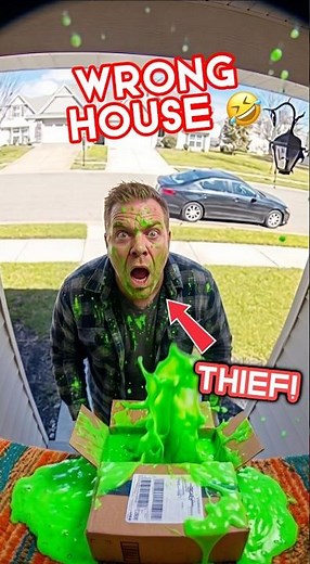 Insane Slime Trap Prank on Porch Pirates Gives them Instant Karma!