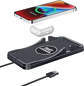 Wireless Charging Pad for Car 15W 10W 7.5W Qi Fast Wireless Car Charger Pad Car Phone Holder Wireless Charger Mount for iPhone 14 13 12 Pro Max 11 8 Plus X XR Xs Samsung S21 S20 S10 S9 Note 9 LG