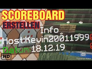 Minecraft Bedrock [PS4] - Scoreboard erstellen - Tutorial
