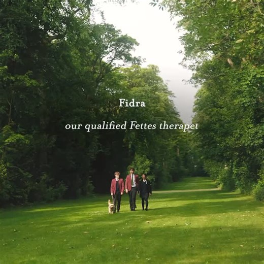 Fidra - a calm, kind and comforting Cockapoo - is our qualified Therapet, here at Fettes. She provides support to students in our Prep and Senior School when they need it; available for lots of cuddles, walks in our grounds, and she makes students’ days brighter, helping them to feel at home. Fidra also helps out in the medical centre; eases anxiety; and helps to teach about caring for animals and overcoming fear. Her favourite toys are ‘blue bear’ or her ball, which she loves chasing, and sausa