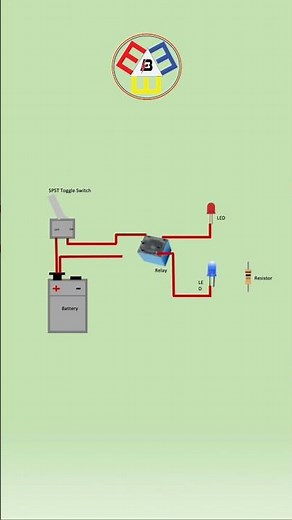 How To Make 5 Pin Relay Wiring Diagram #shorts #relay #5pin_relay