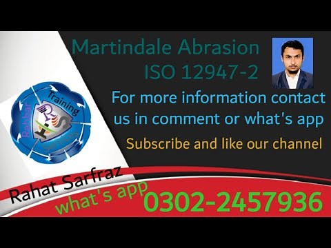 Abrasion surface | Martindale method | ISO 12947-2 | Textile testing